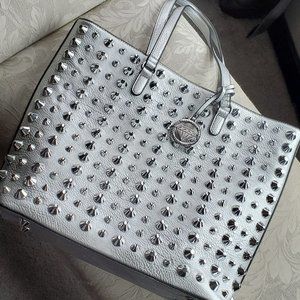 Traci Lynn Silver Studded Bag Like New